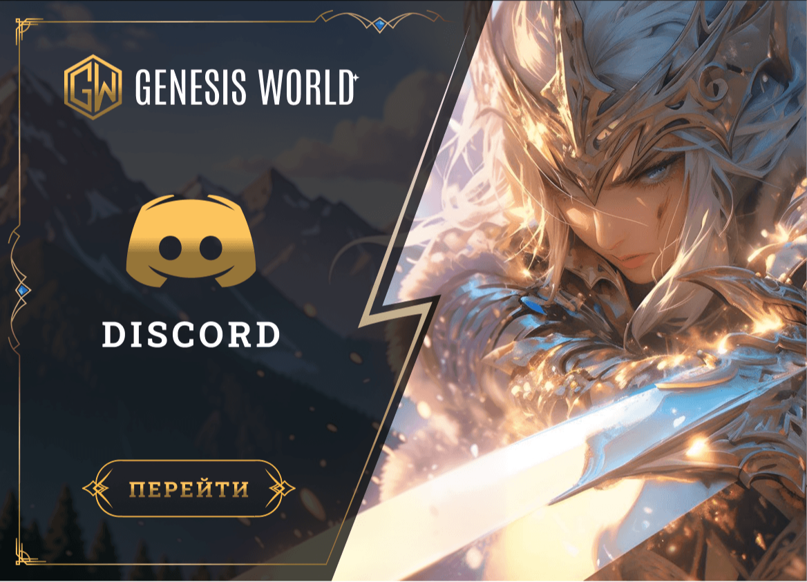 🔸Genesis World : DISCORD🔸
